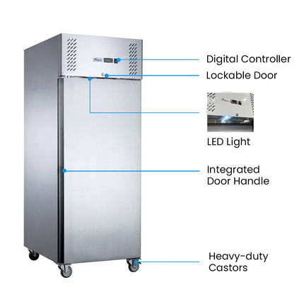 FED-X S/S Single Door Upright Freezer XURF400SFV