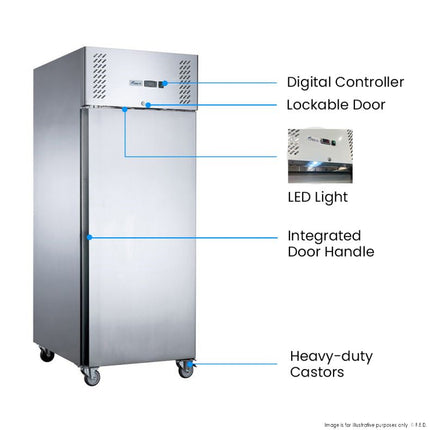 FED-X XURC400SFV Upright Fridge - View 3