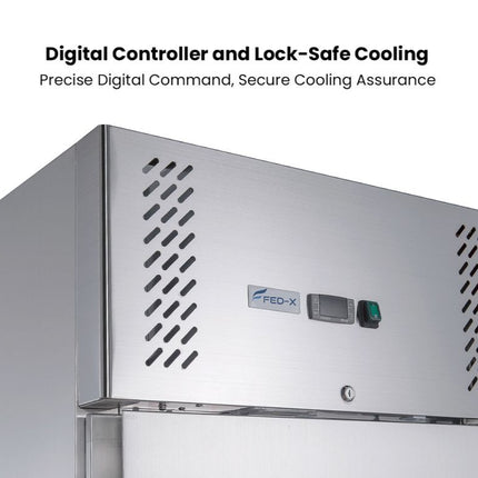 FED-X S/S Single Door Upright Fridge 429L XURC400SFV