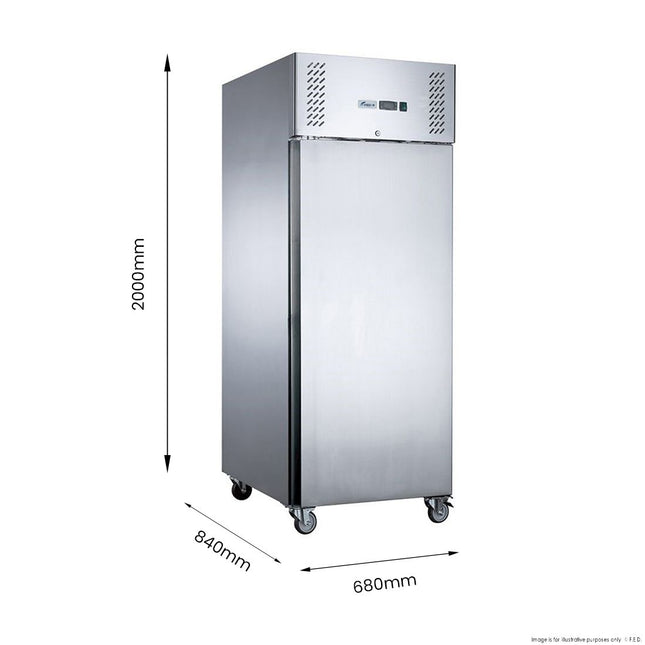 FED-X XURF400SFV dimensions — 680mm wide, 2000mm tall