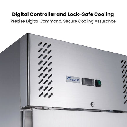 FED-X S/S Single Door Upright Fridge 600L XURC600SFV