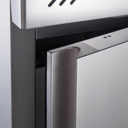 FED-X S/S Two Door Upright Fridge 600L XURC600S1V