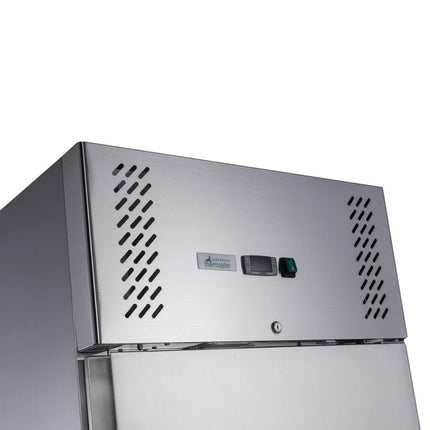 FED-X S/S Two Door Upright Fridge 600L XURC600S1V
