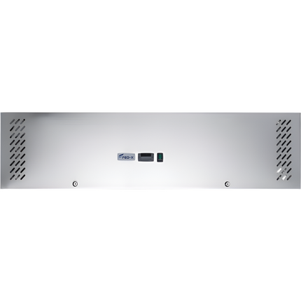 FED-X S/S Two Full Glass Door Upright Fridge XURC1410G2V