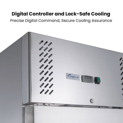 FED-X S/S Four Door Upright Freezer XURF1410S2V