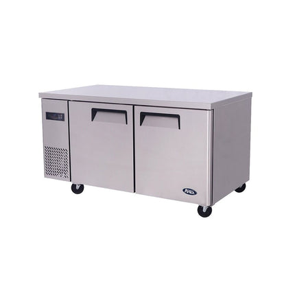 Simco YPF9027 270L 2 door undercounter freezer — front view