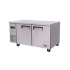 Atosa YPF9032 2-door undercounter storage fridge — front view