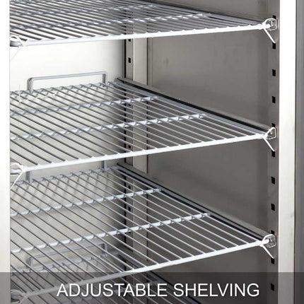 AG 650 Litre Upright Stainless Steel Door Freezer