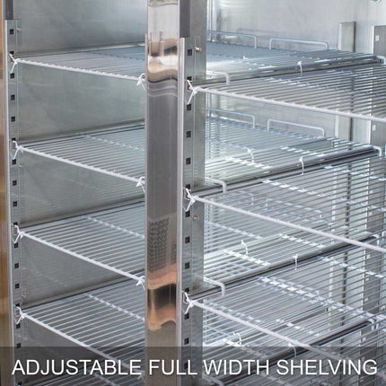 AG 1300 Litre Upright Double Door Stainless Steel Door Freezer