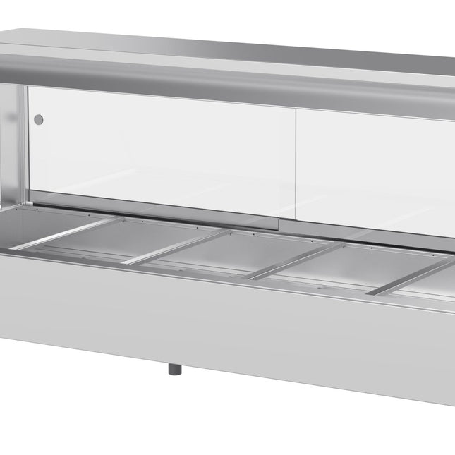 Woodson 5 Module Straight Glass Hot Food Display W.HFS25